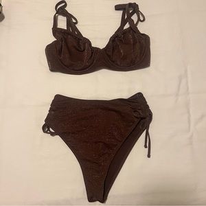 Abercrombie & Fitch high waist swim set